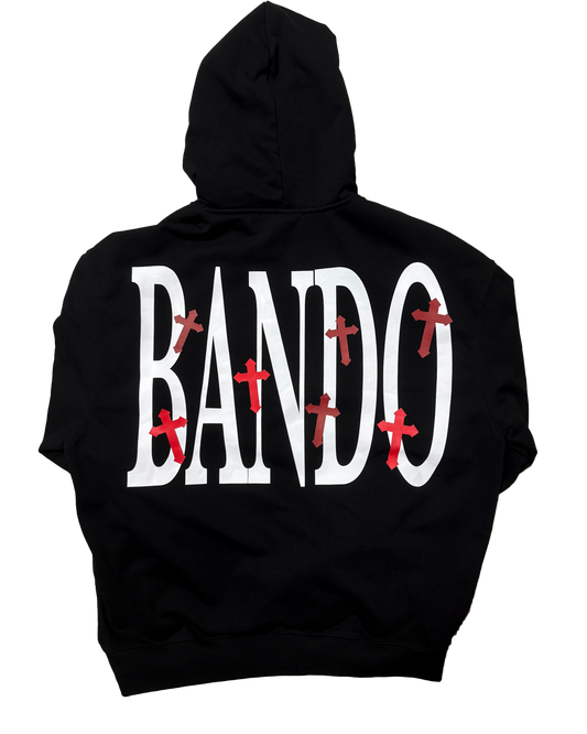 Bando Cross Hoodie Black