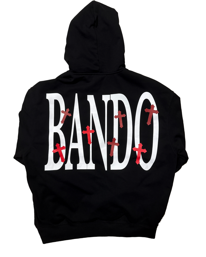 Bando Cross Hoodie Black